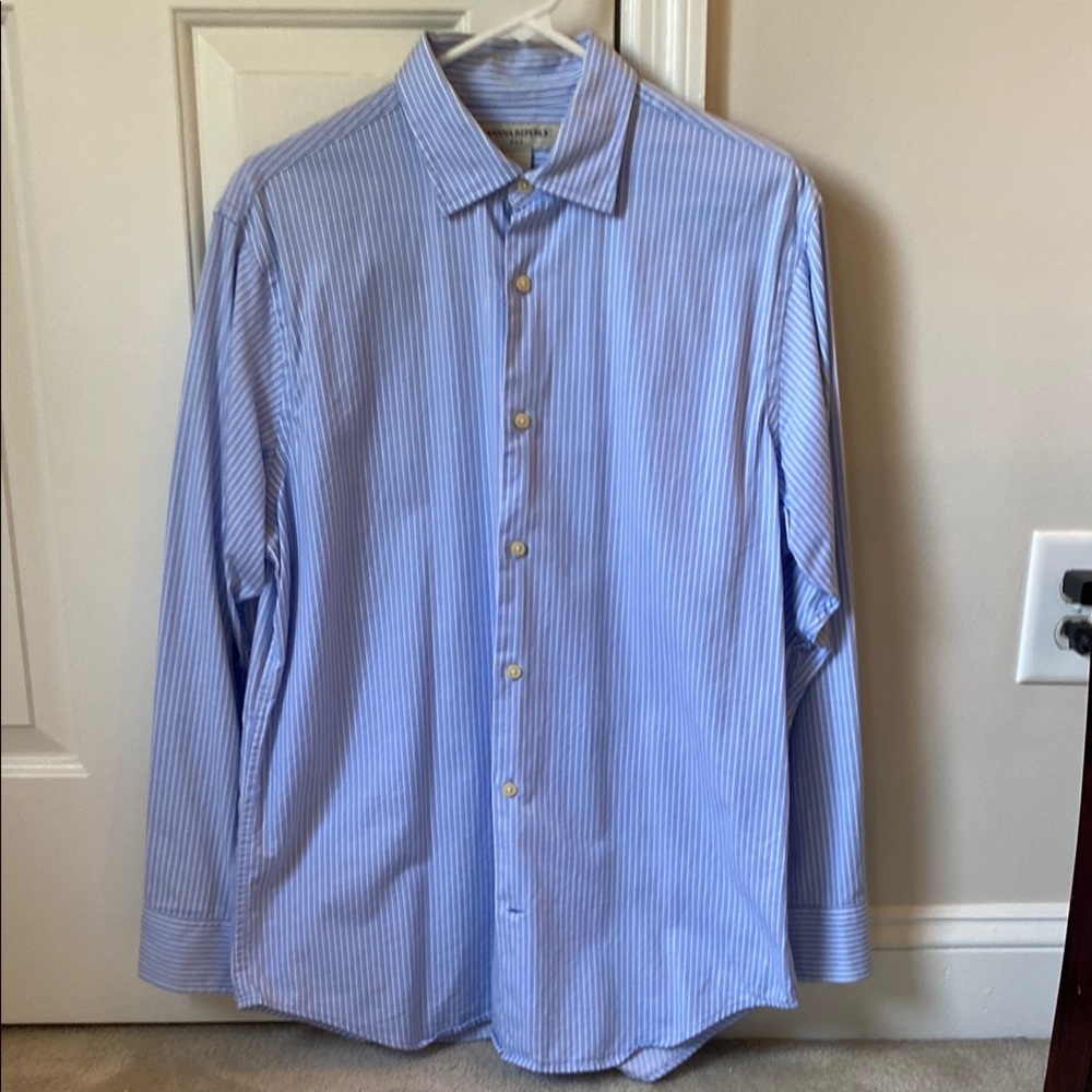 Banana Republic Blue Casual Button Down Shirt Mens Medium